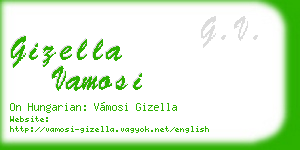 gizella vamosi business card