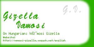 gizella vamosi business card